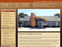 Tablet Screenshot of diabetescarecenter.net